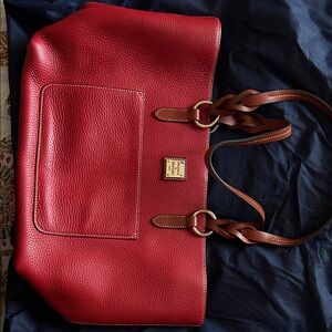 Dooney & Bourke Red Pebbled Leather Bag